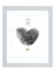 Cornice con passepartout, 15x20 cm, color argento, 1 pezzo