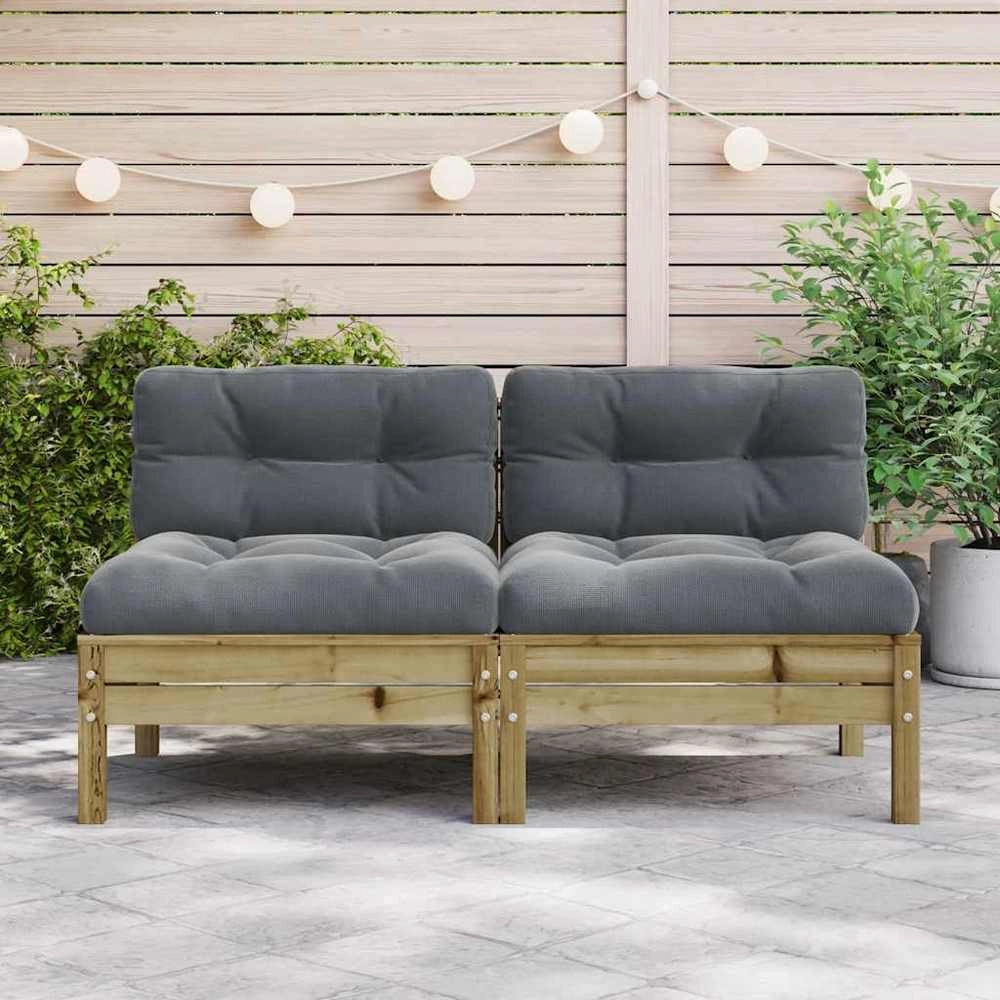 Patio Sofa Vacuum pressure treated pinewood Natural Impregnated