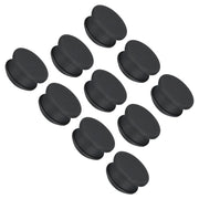 Tappi in silicone, diametro 18 mm, neri, confezione da 10 pezzi