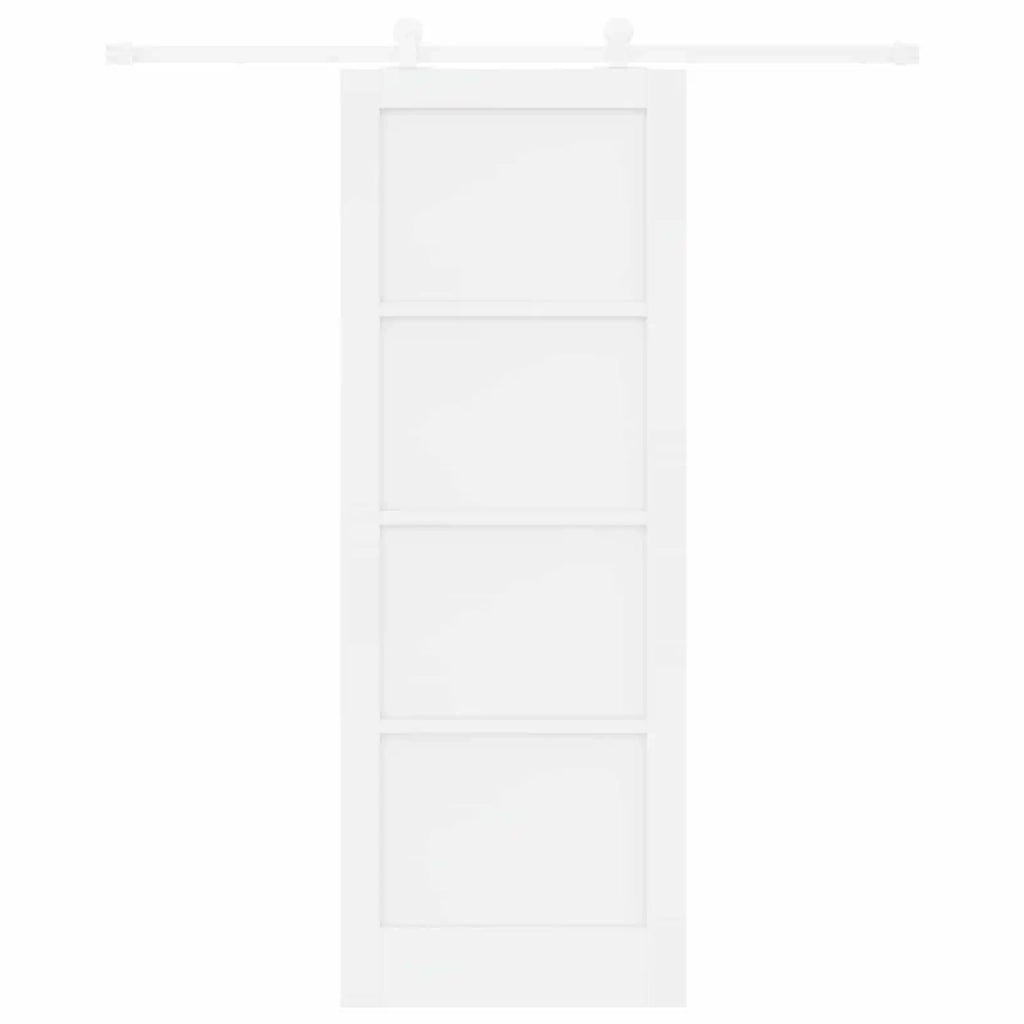 Porta scorrevole 78 x 211 cm Legno ingegnerizzato Bianco 3450037