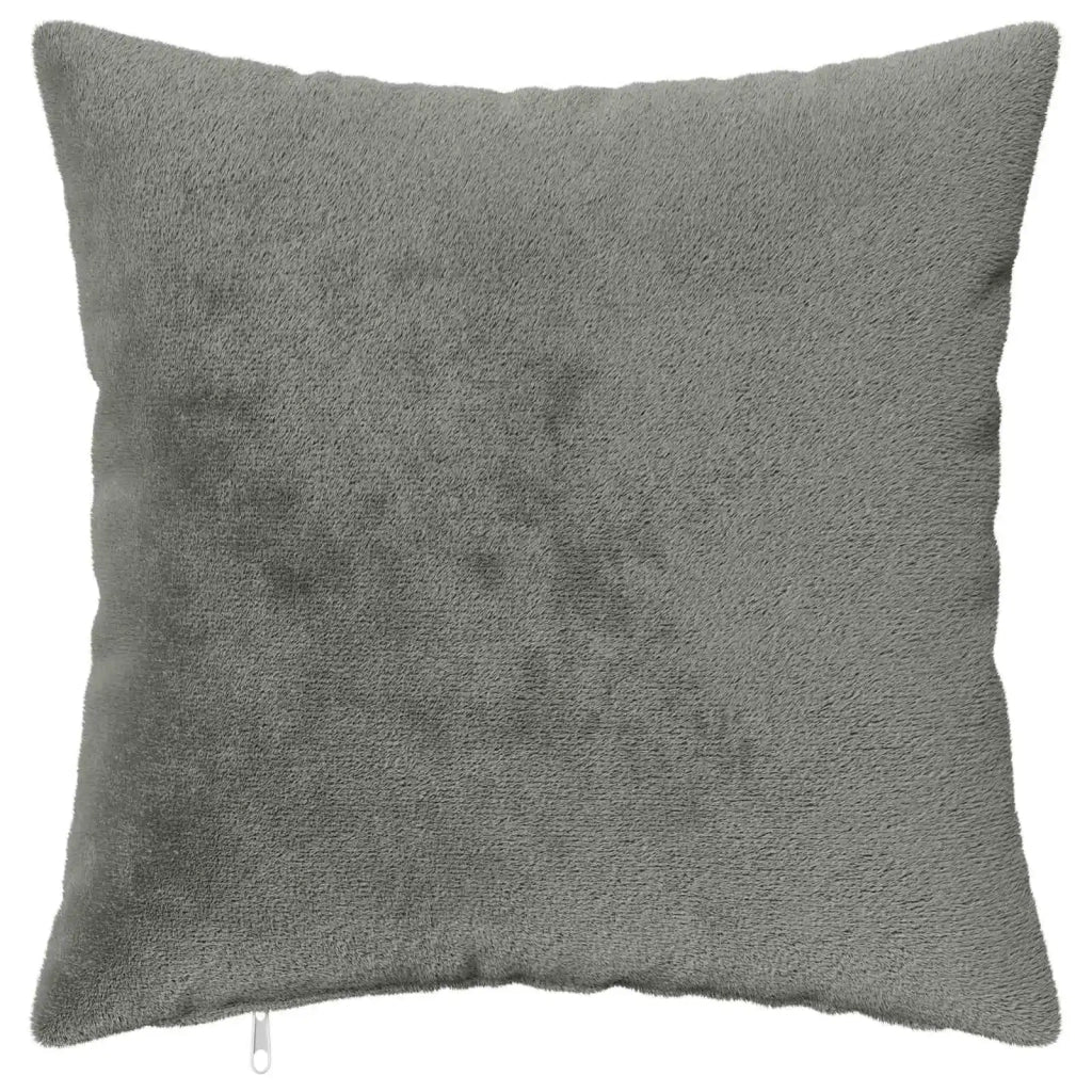 Federa 12 pz HEERLEN Grigio Scuro 50 x 50 cm Flanella 911160