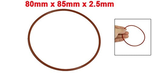 O-ring in silicone, 85x80x2,5 mm, colore rosso, per tenuta olio