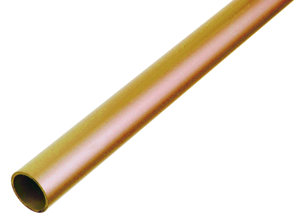 Tubo di ottone rotondo, dimensioni 1000 x 10 x 1 mm, spessore della parete 1 mm