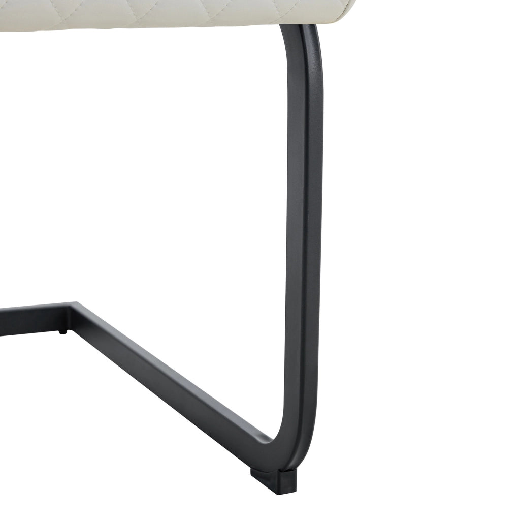 Set tavolo rotondo in vetro 85 cm e 4 sedie bianche in PU