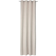 Tende con passanti, in microvelluto, color beige, 140x250 cm, oscuranti