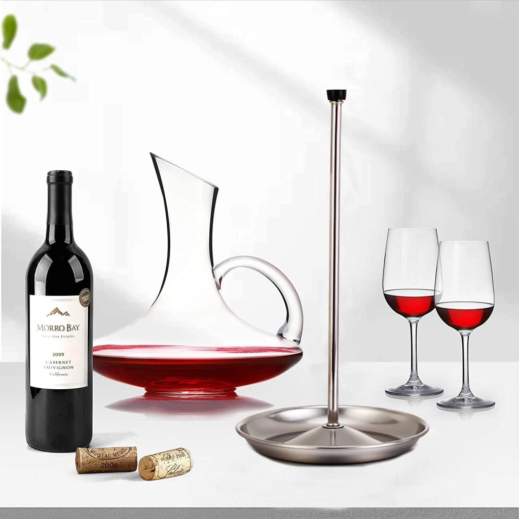 Portabottiglie in acciaio inossidabile, removibile, per vino rosso