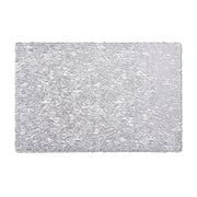 Sottopiatto "Weave", plastica, argento, 45x30 cm