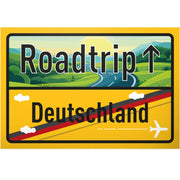 Roadtrip in città, realizzata in plastica, dimensioni 30 x 20 cm, colore blu, design moderno