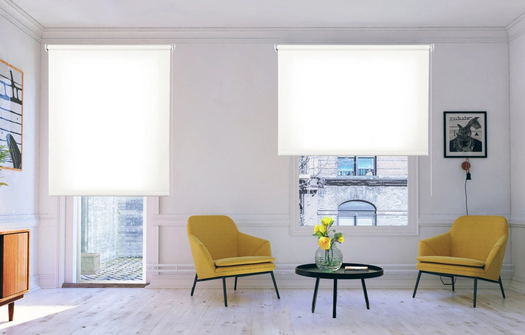 Storesdeco Tenda a rullo filtrante tinta unita Bianco 160x250 cm