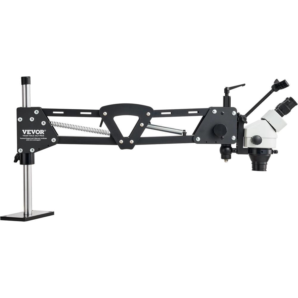 Microscopio per Gioielli JH-1A Ingrandimento 7X-45X con Staffa a Molla Regolabile e Luce LED USB per Oreficeria e Fai da Te