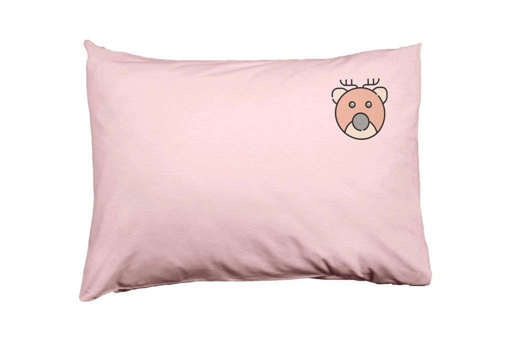 Custodia per cuscino, 50x35 cm, rosa chiaro, in poliestere, con cerniera