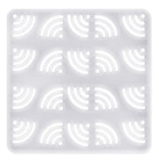 Tappetino lavello Wi-Fi trasparente in PVC 32 × 32 cm