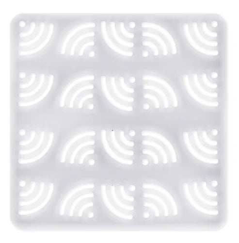 Tappetino lavello Wi-Fi trasparente in PVC 32 × 32 cm