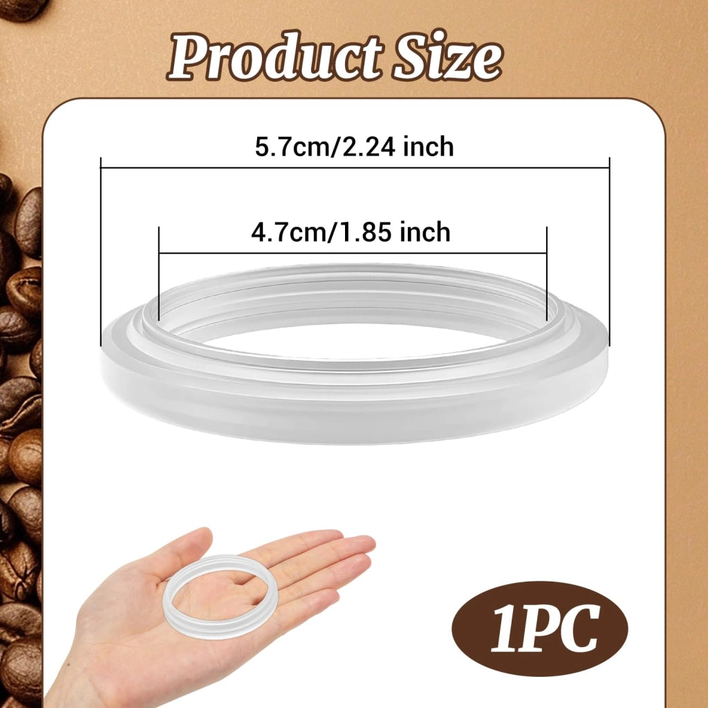 Guarnizione in silicone per macchine da caffè espresso, resistente al calore, bianca