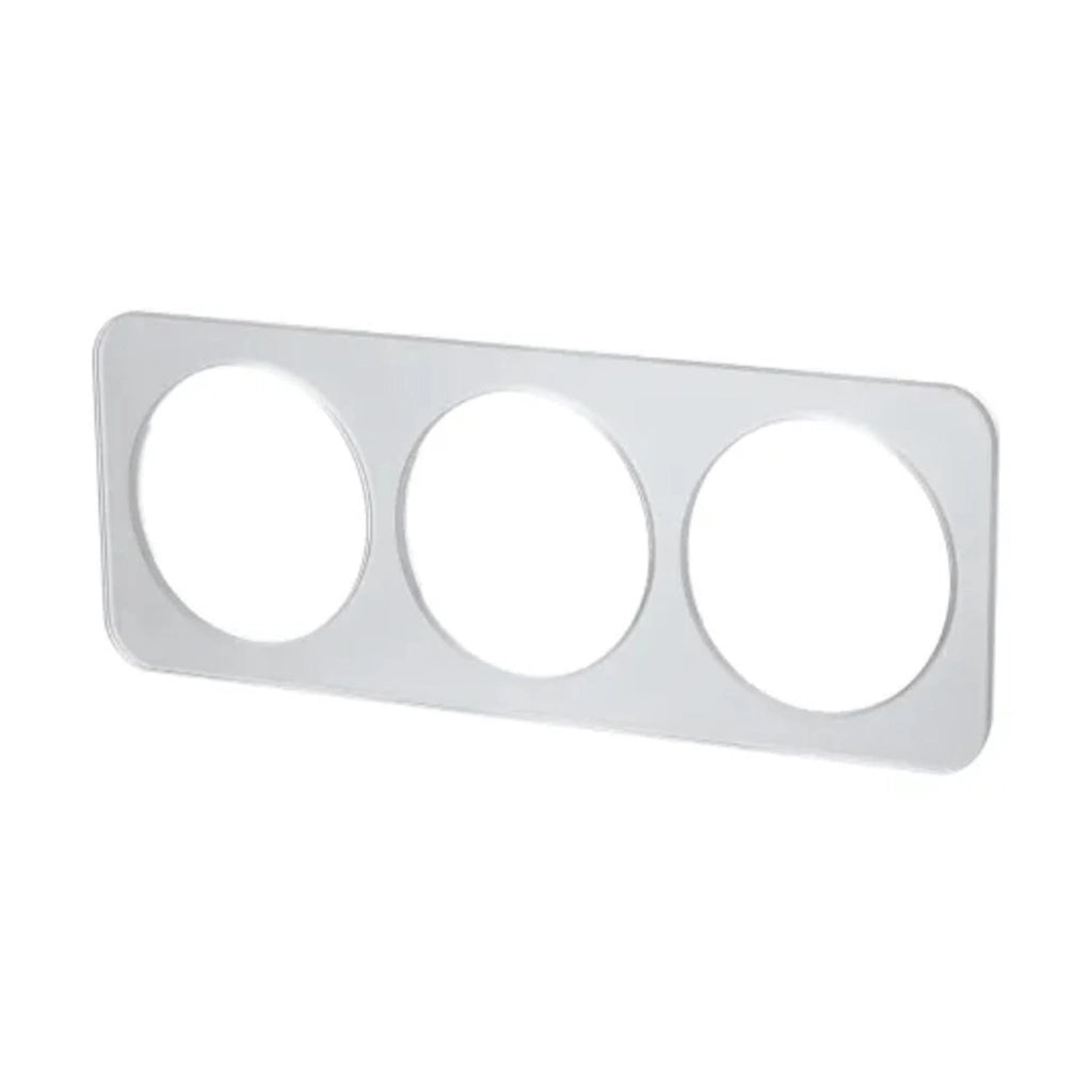 Pannello portachiavi in alluminio, 3 chiavi, argento, per porte con serratura a cilindro (D/F)