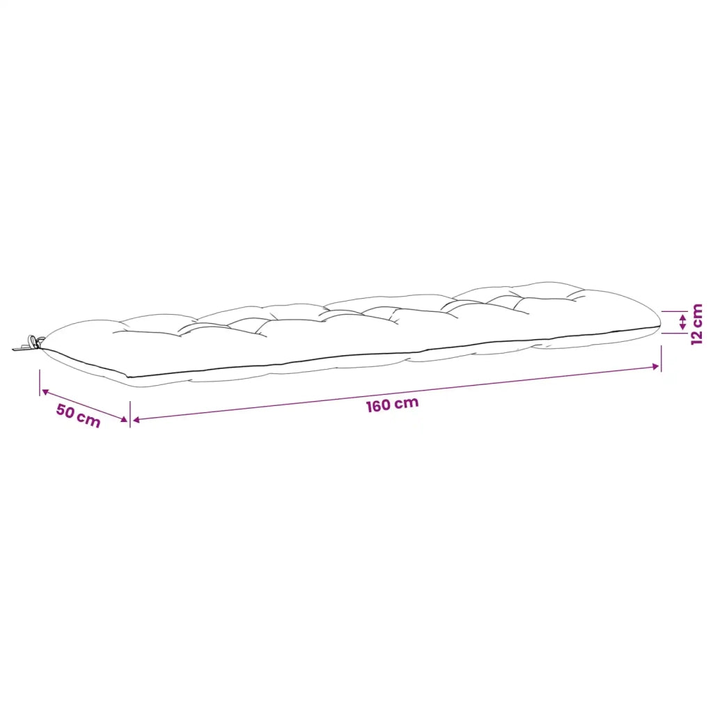 Cuscini per Panchina VIANEN 2 pz 100% Poliestere Nero 952909