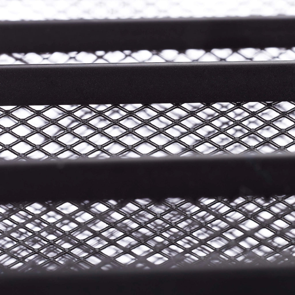 Portadocumenti in metallo, 5 scomparti, 18,5x20,5x37,5 cm, colore nero