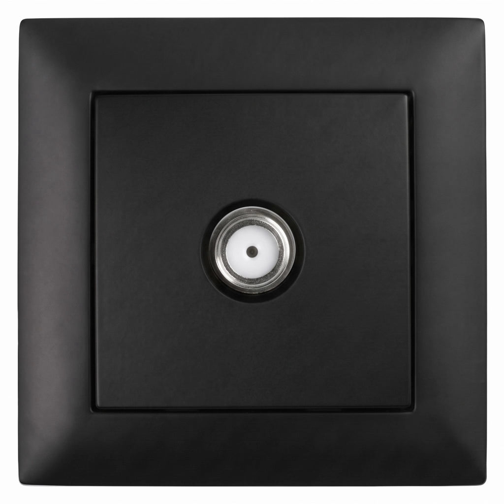 Presa Antenna Con Cornice Oste Jnh012-a Black
