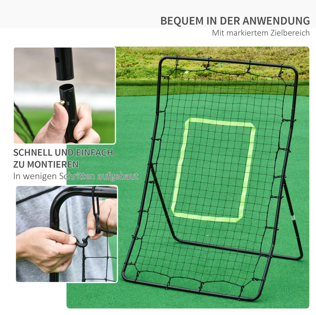 Rete rimbalzante per allenamento calcio 75 x 126 cm con 4 picchetti
