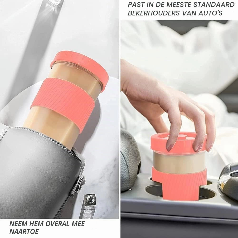 Set da 2 bicchieri per Bubble Tea, capacità 730 ml, con coperchio e cannucce
