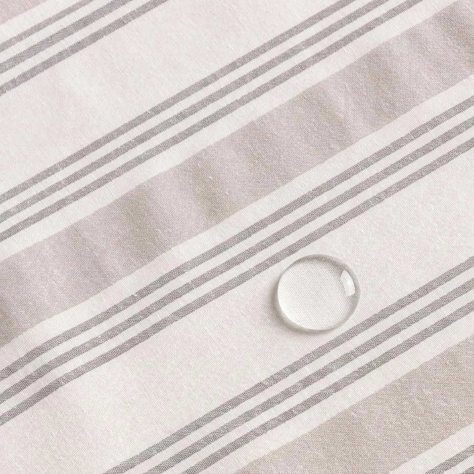 Tovaglia a righe, 140x200 cm, resistente alle macchie, in cotone