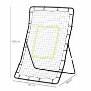 Rete rimbalzante per allenamento calcio 75 x 126 cm con 4 picchetti
