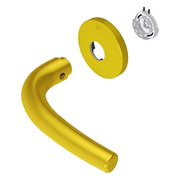 MANIGLIA PORTA BLINDATA 'TIZIANA' ottone lucido
