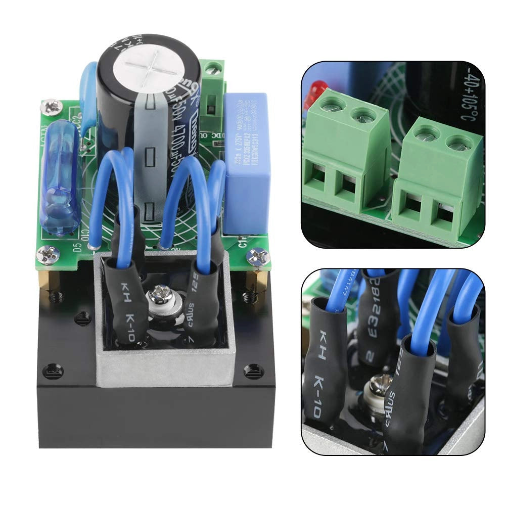 Modulo raddrizzatore 5-34 VAC / 7-50 VDC, 10 A, con protezione multipla