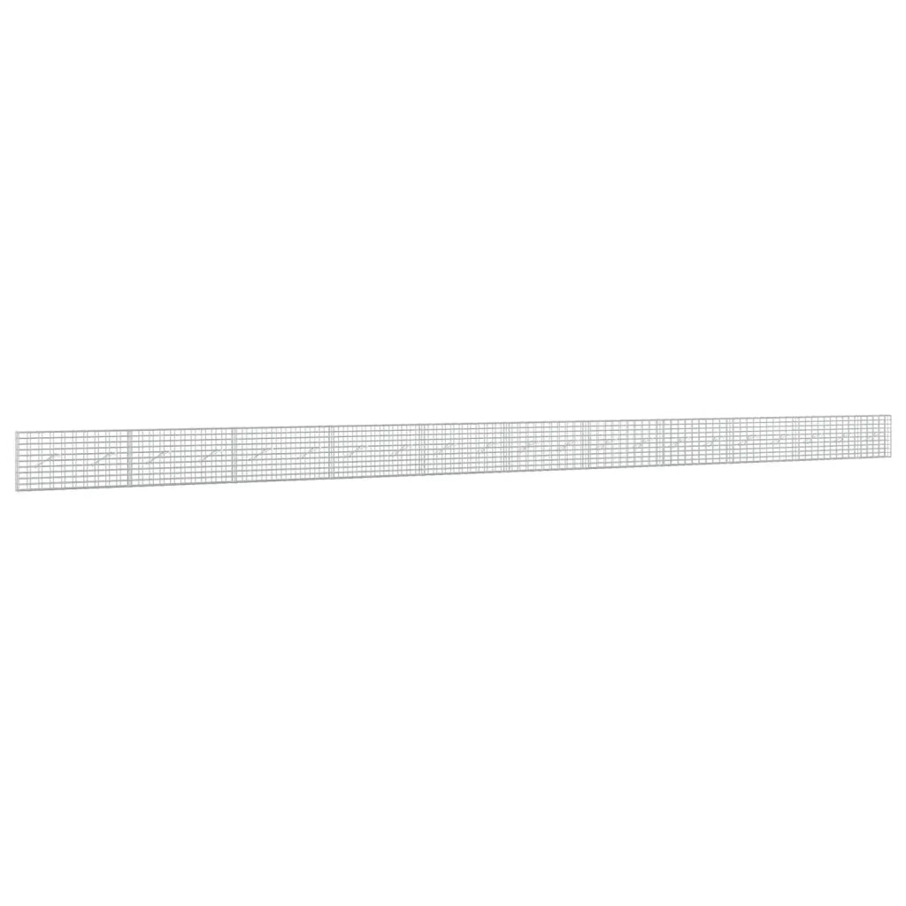 Gabione con Filo da 5 mm e Rete da 5x10 cm 1050x10x50 cm 3464439