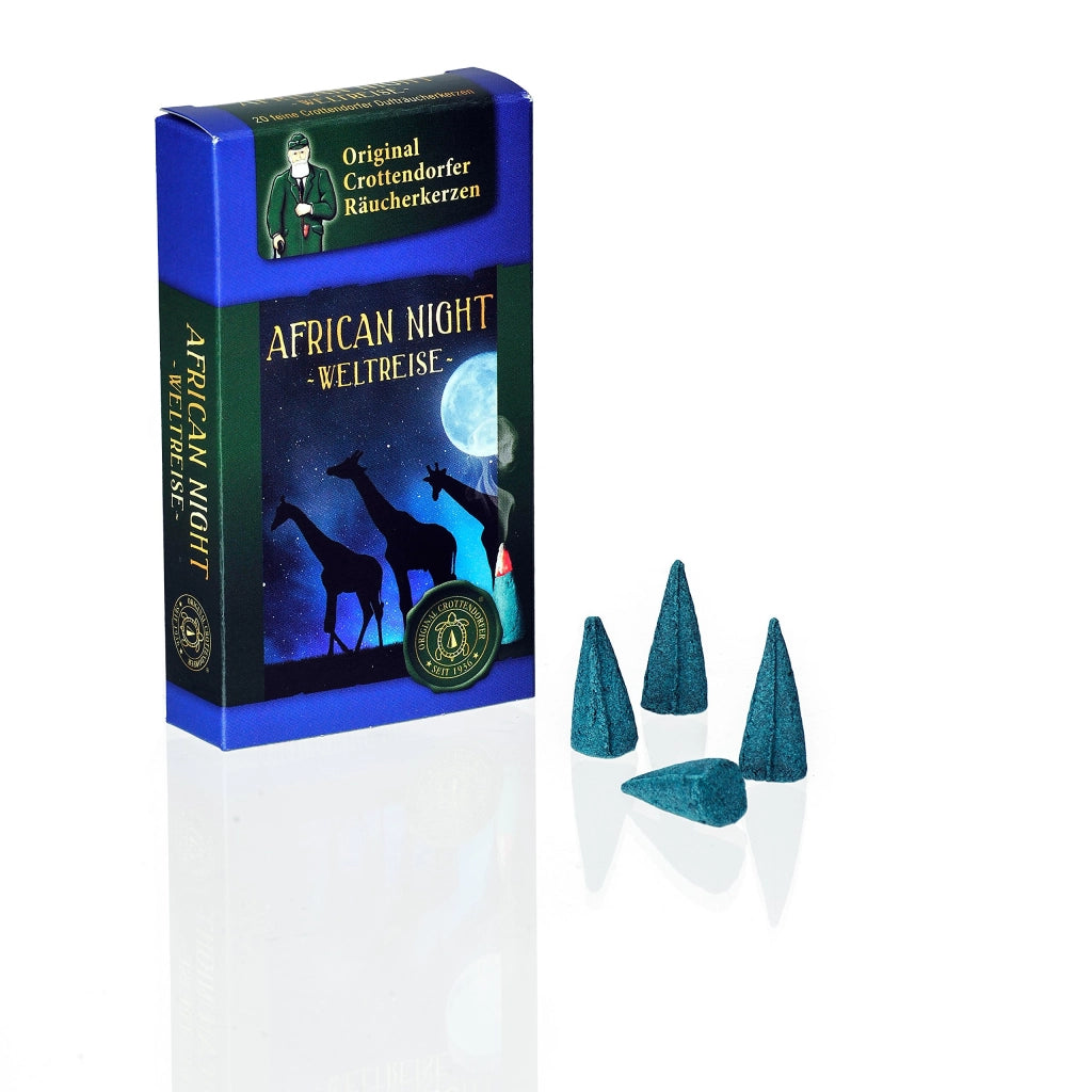 Candele profumate Originale Viaggio nel Mondo - African Night, 20 pezzi, Prodotto in Germania