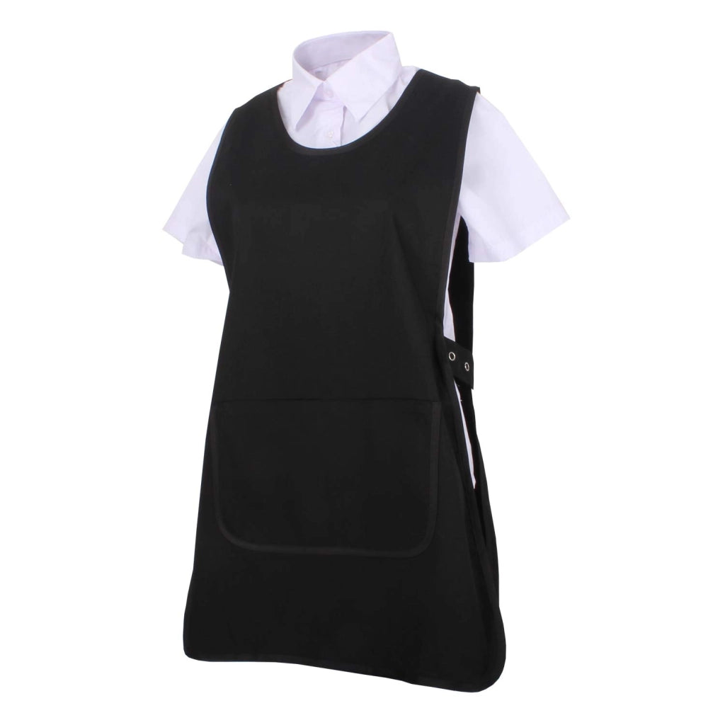 Grembiule da cucina MZ-631, unisex, nero, taglia M, 65% poliestere, 35% cotone
