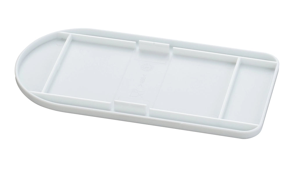Set di spatole per glassa, 3 pezzi, colore bianco, 16x8 cm, plastica
