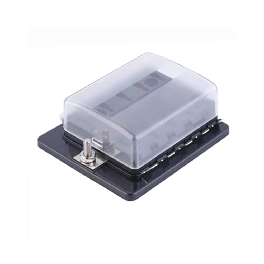 Portafusibili multiplo da 10 posizioni con LED, completo di fusibili da 5A, 10A, 15A e 20A