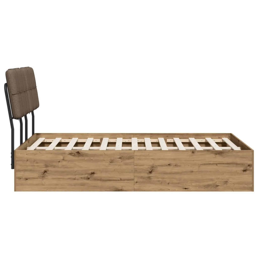 Letto matrimoniale con testiera Rovere Artisan e Tortora 3440421