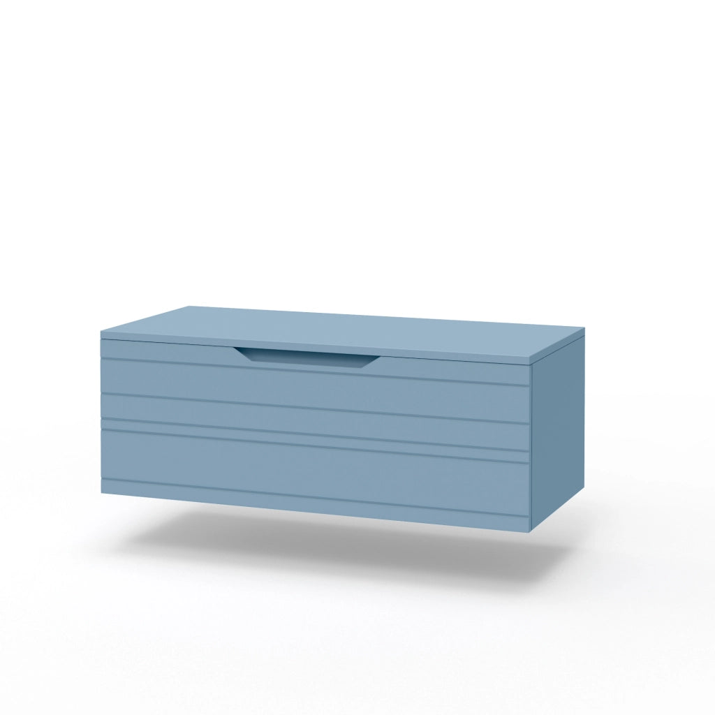 Base con top 1 cestone SOLMIRA azzurro tiffany