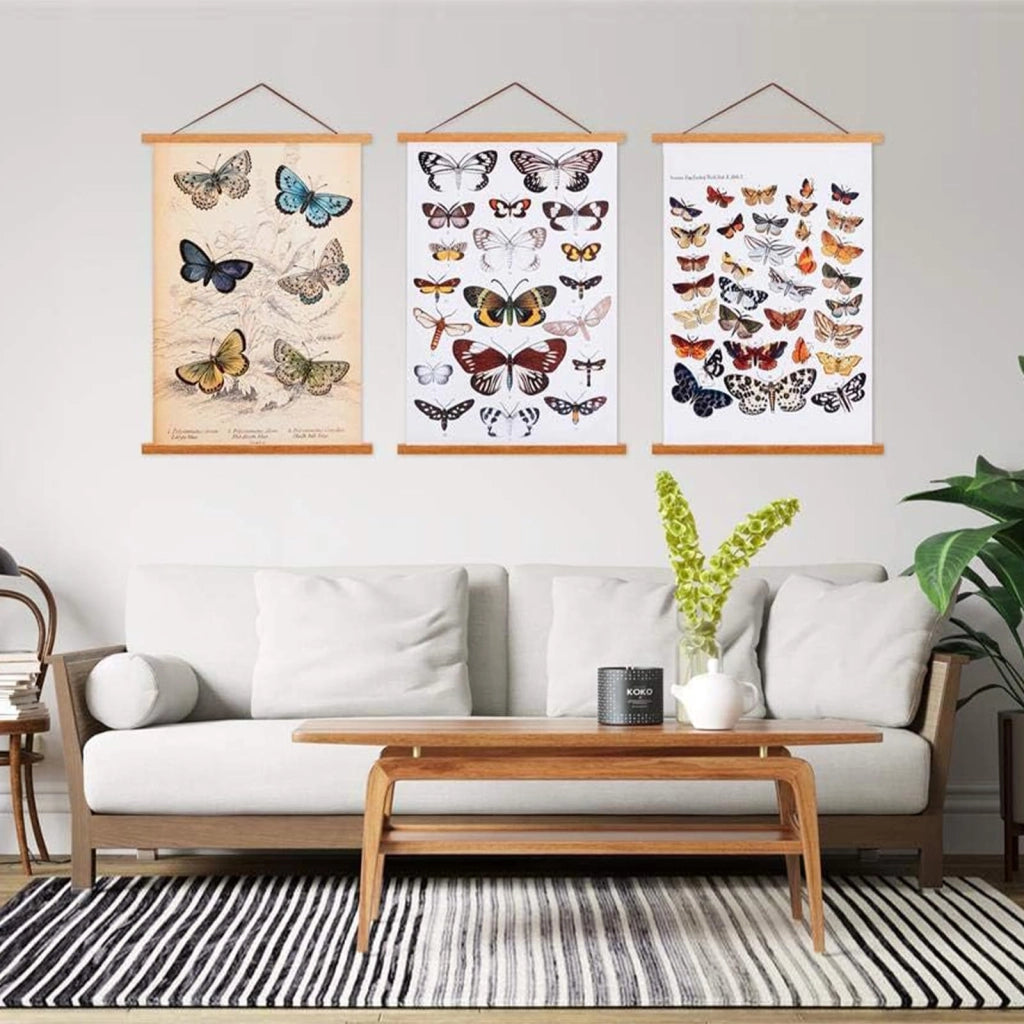 Telaio magnetico per poster in legno, 50 cm, teak – Set per l'installazione