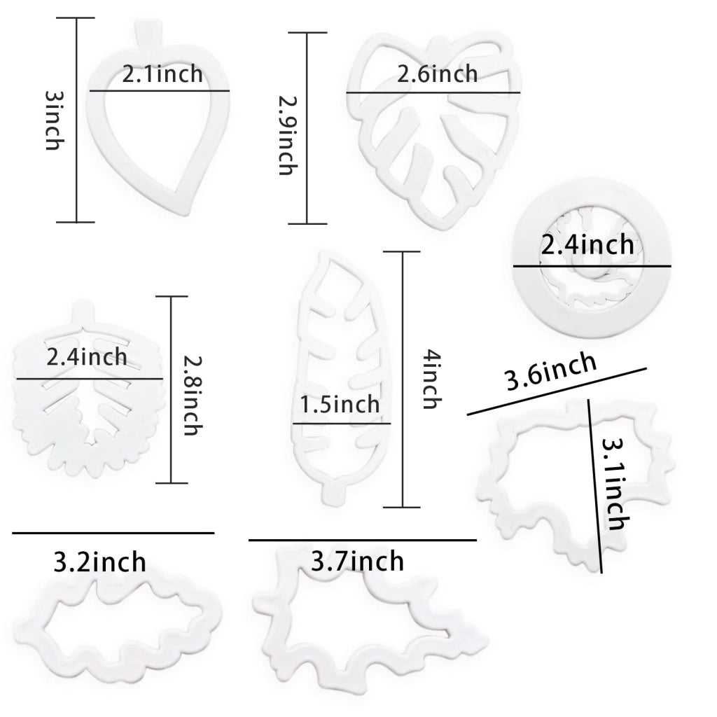 8 formine in plastica a tema tropicale per biscotti, formine mini