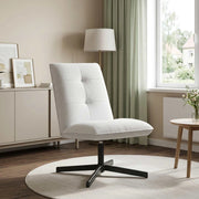 Sedia girevole Bianco Tessuto 42045545