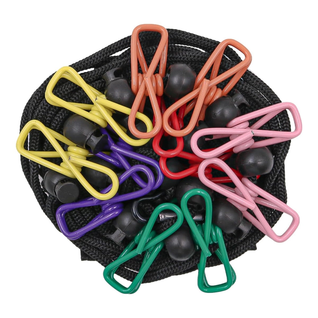 Stendibiancheria portatile con 12 mollette, ideale per campeggio e viaggi