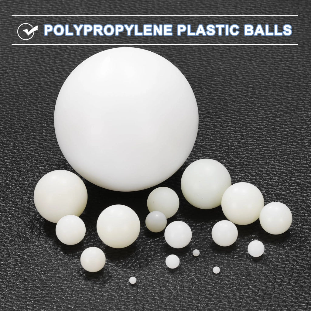 60 sfere di nylon, 6 mm, precisione G1, opache, bianche