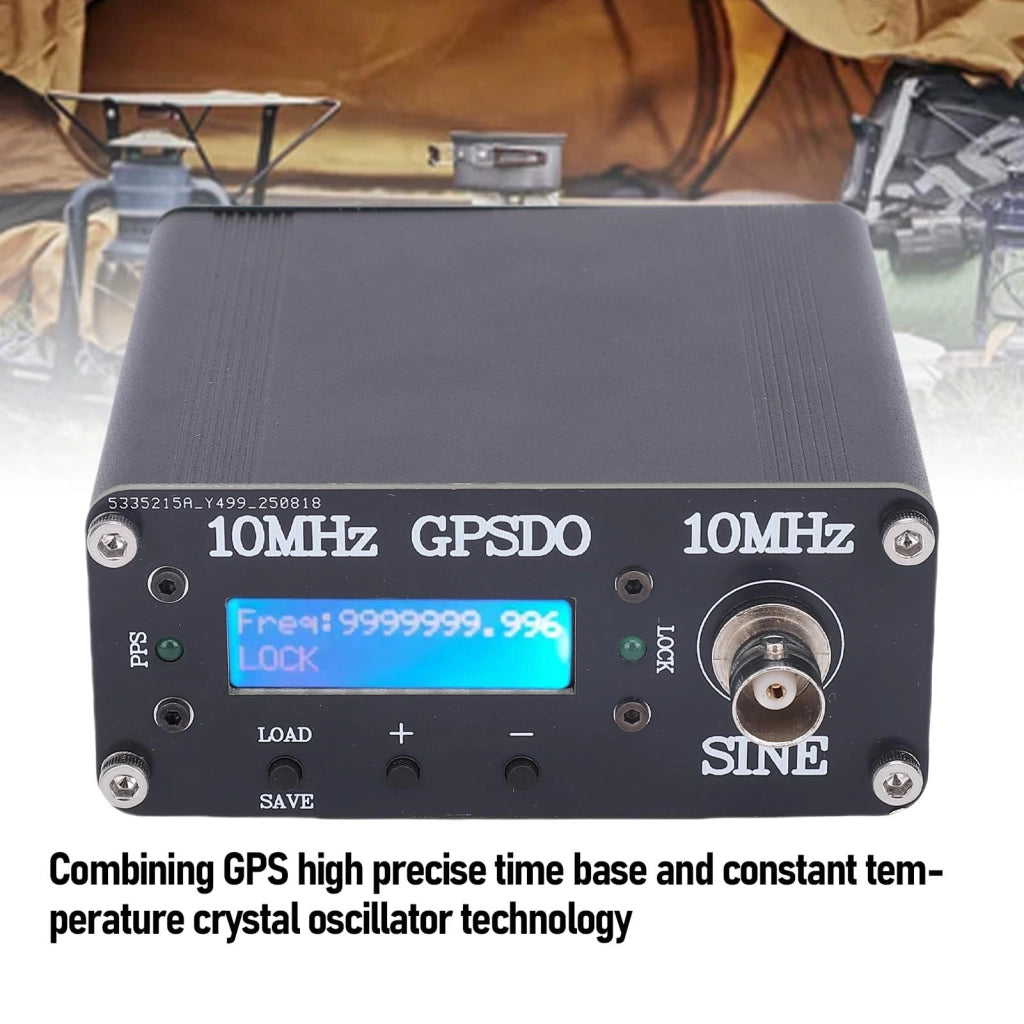 Oscillatore OCXO da 10 MHz controllato tramite GPS, con display