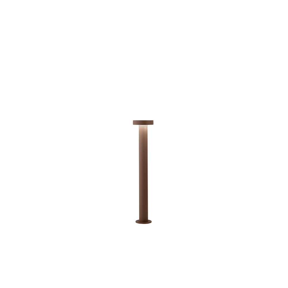 Stool - Paletto da Giardino a Led 12W, IP65, 960lm, H.60cm, 3000K, Alluminio Verniciato, Paletto da esterno, Corten - Perenz