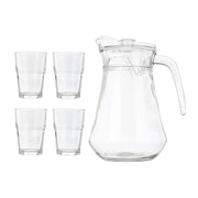 Set 5 pezzi con brocca 1,3L e 4 bicchieri da 270ml