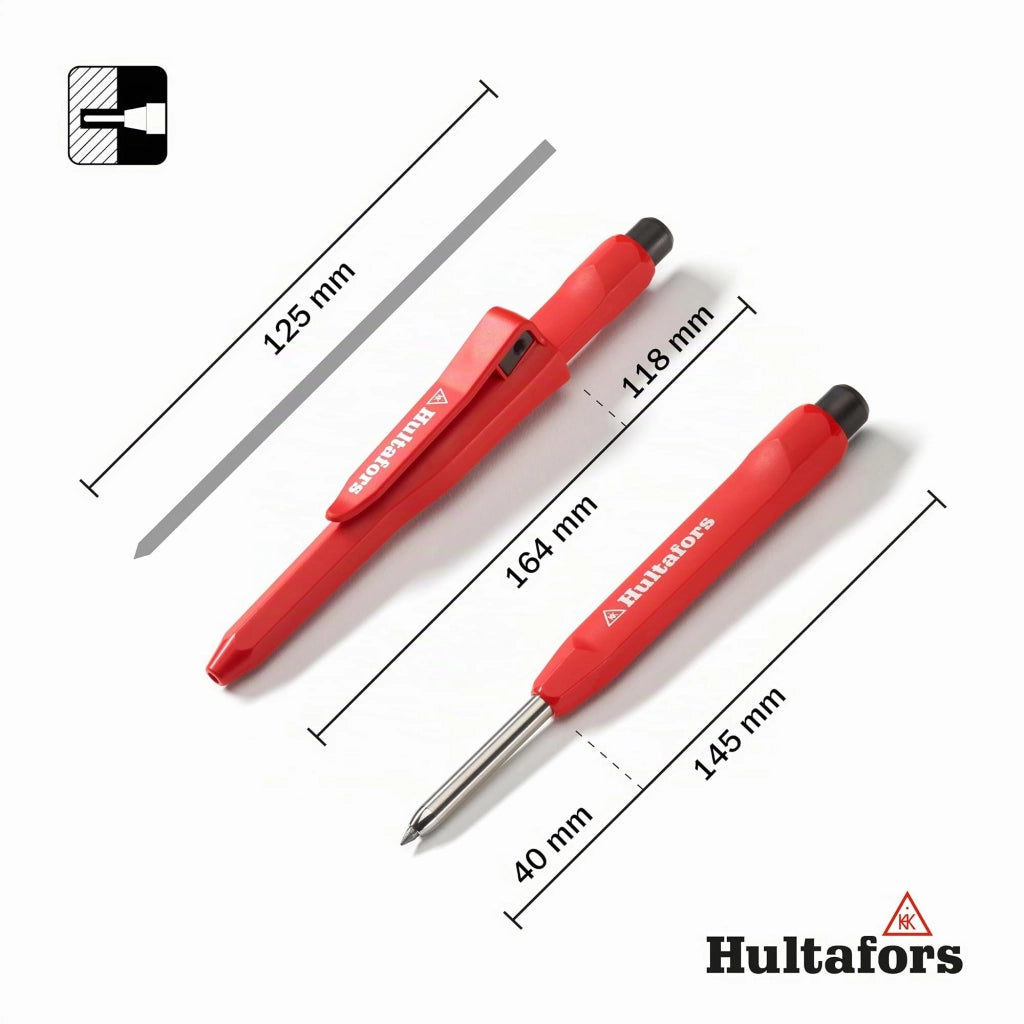 Tracciatore di profondità con piccolo piede di porco e squadra da tetto da 180 mm – Set di utensili per marcatura