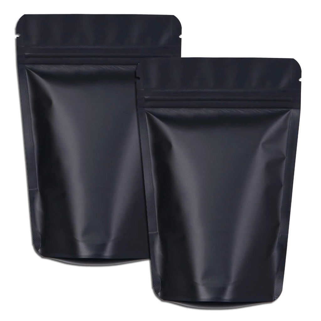 Sacchetti in Mylar, 100 pezzi, resistenti agli odori, 14 x 22 cm, colore nero