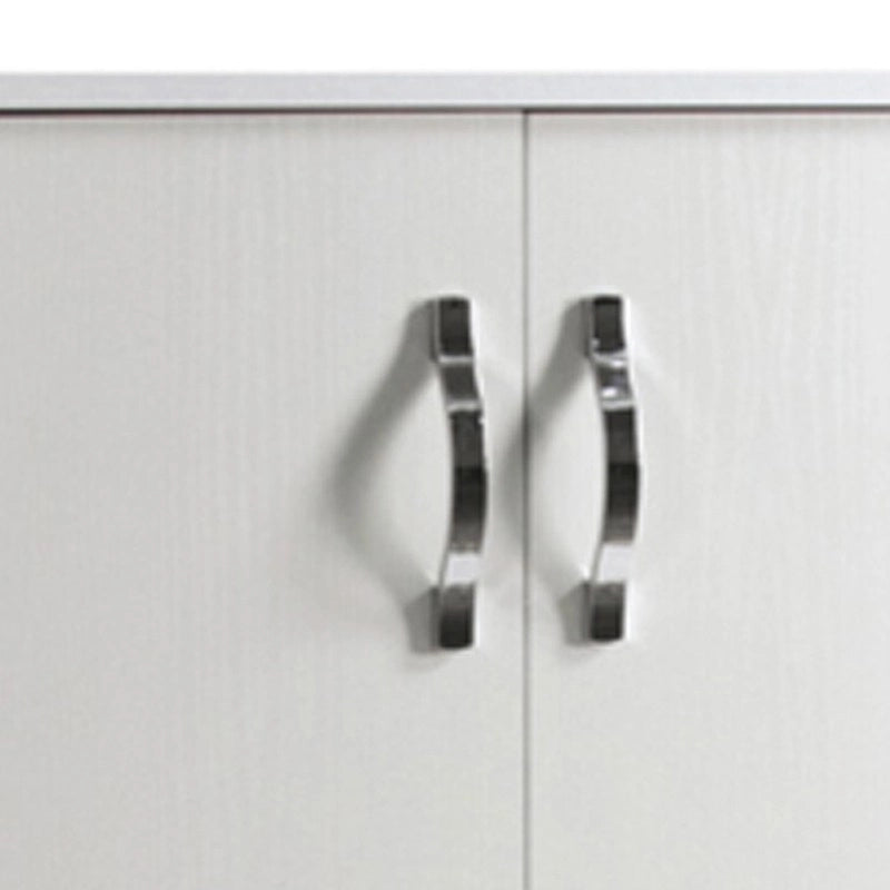 Armadio scarpiera multiuso Bianco in legno nobilitato 2 ante h130x71x38