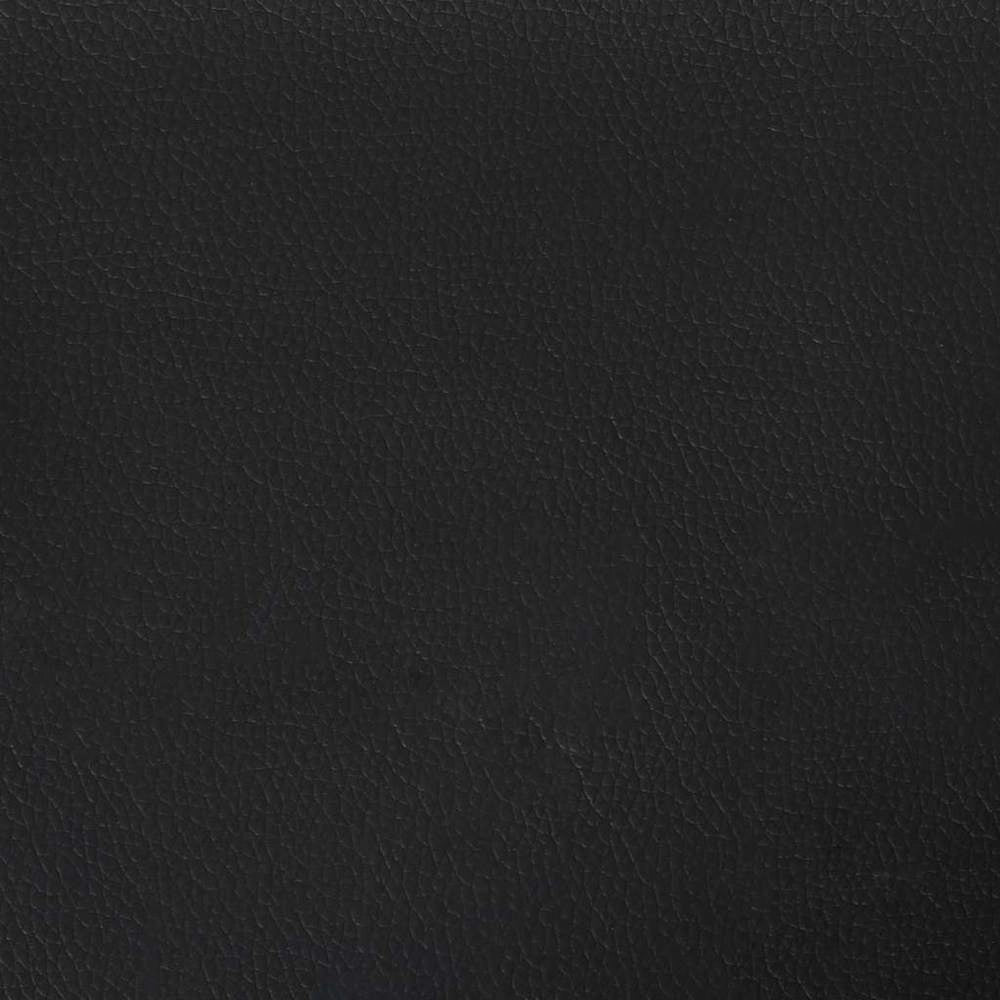 Divano a 2 posti nero 160x81x84 cm in similpelle