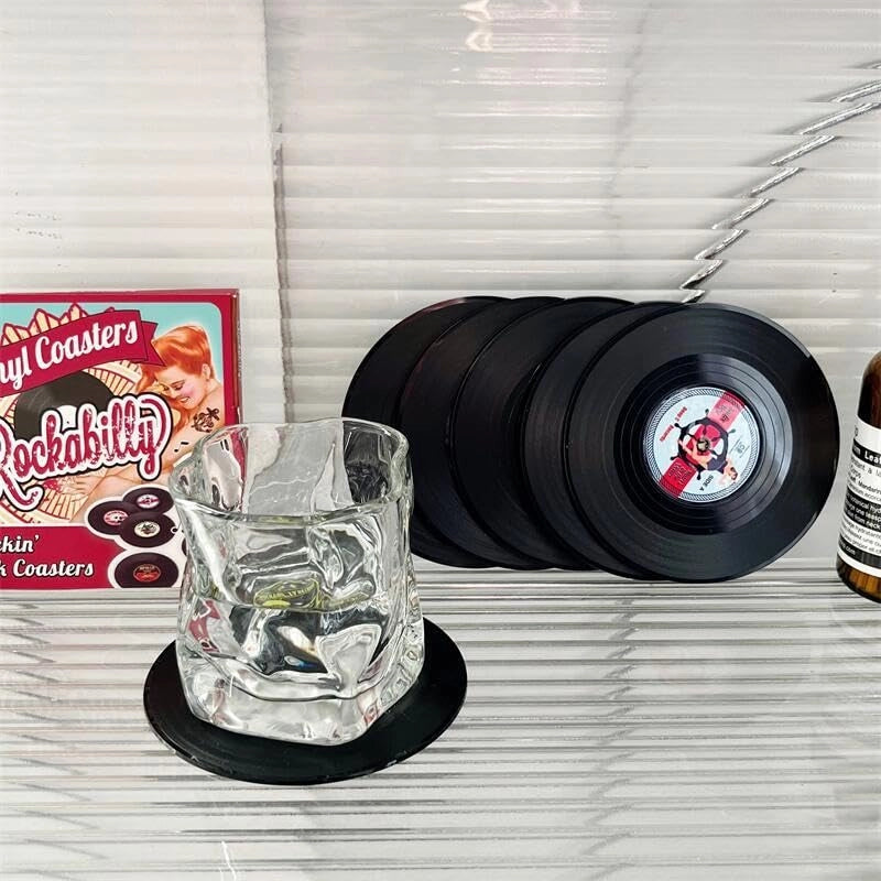 6 sottobicchieri antiscivolo, diametro 10,5 cm, per bevande