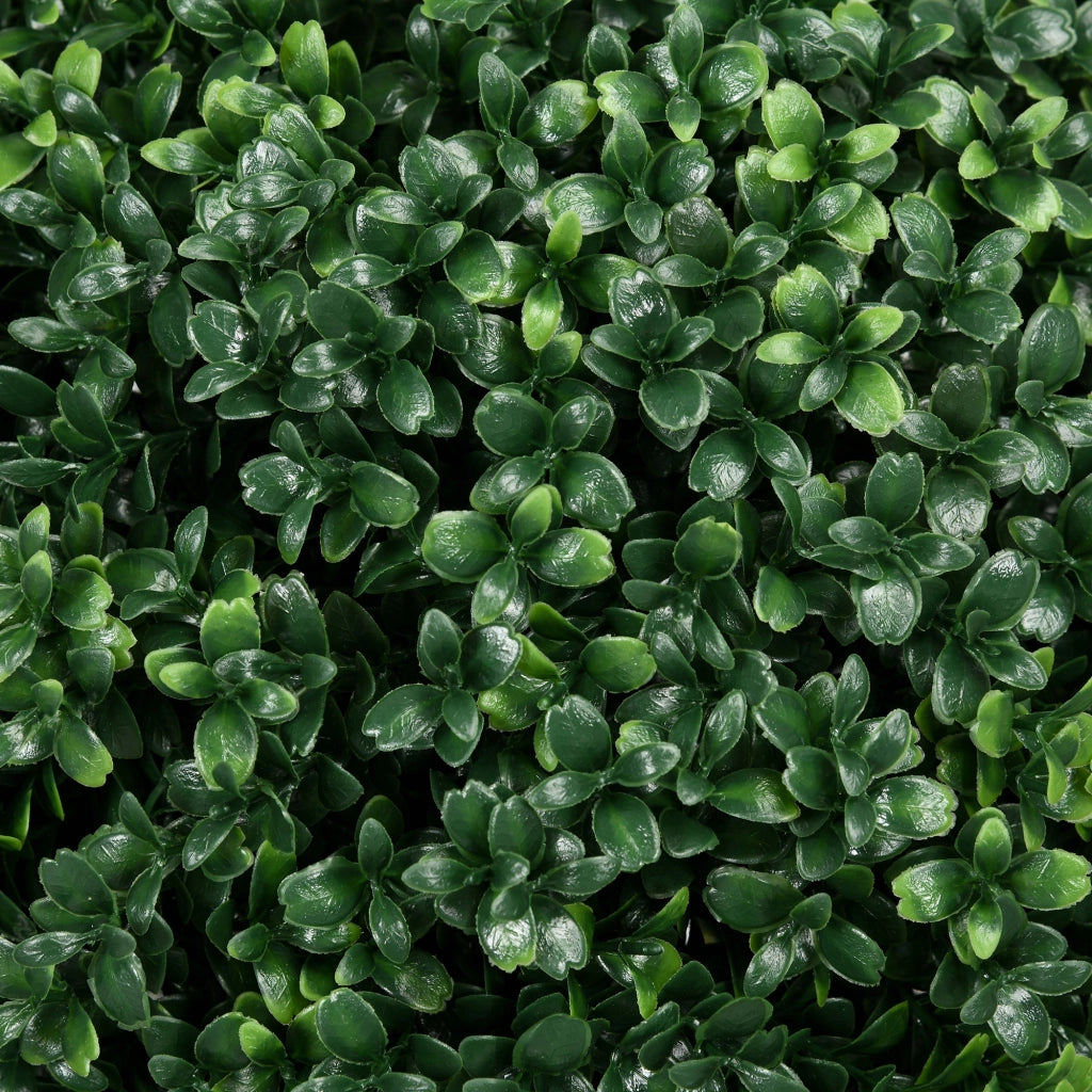 Set 2 Piante Artificiali di Bosso, Altezza 70 cm, con Protezione UV e Picchetti da Terra, Decorazione Moderna per Interni ed Esterni