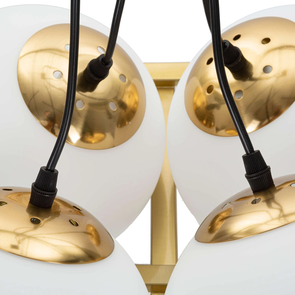 Dariniti, Lampada da Soffitto Necessarie 4 Lampadine, oro